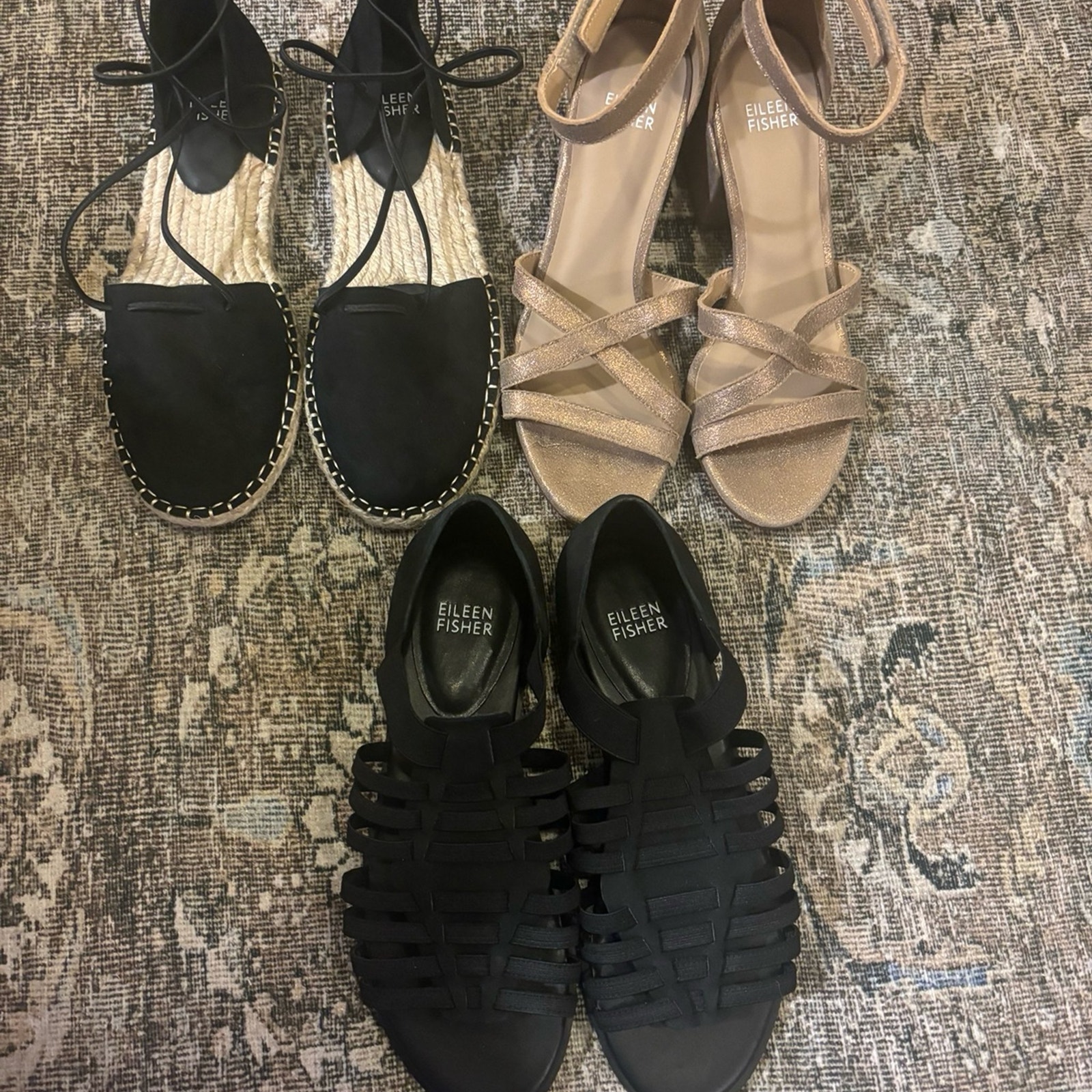 Eileen Fischer Sandal Bundle 6.5